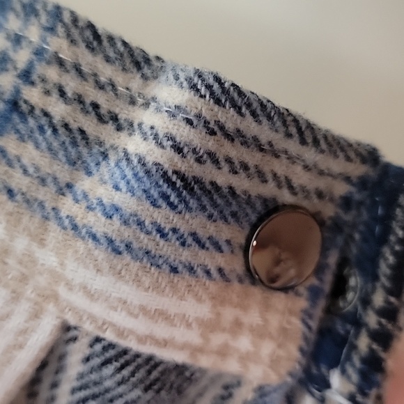 Blue Plaid Shacket (medium) - Picture 7 of 8